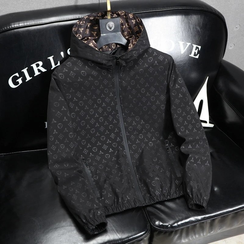 LOUIS VUITTON  Men's trendy thin hooded jacket  